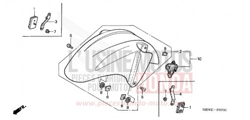 FRONT FENDER CBR600FR2 de 2002